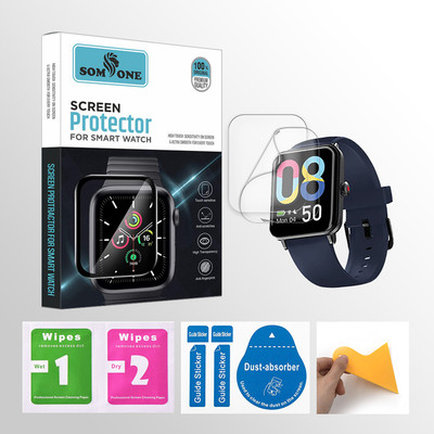 SOMTONE Edge To Edge Tempered Glass for Noise ColorFit Pro 3 Assist 1.55 inch Smartwatch 2 PROTECTOR + 2 WIPES + 2 DUST REMOVAL STICKER + 1 WIPER(Pack of 2) SOMTONE Edge To Edge Tempered Glass for Noise ColorFit Pro 3 Assist 1.55 inch Smartwatch 2 PROTECTOR + 2 WIPES + 2 DUST REMOVAL STICKER + 1 WIPER(Pack of 2)