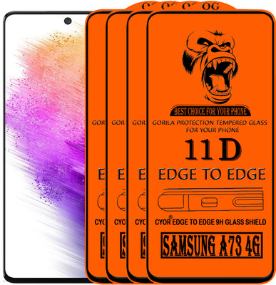 CYOR Edge To Edge Tempered Glass for SAMSUNG A73 5G(Pack of 4)