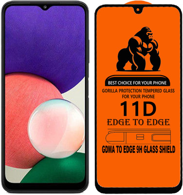 GDMA Edge To Edge Tempered Glass for SAMSUNG A22 5g(Pack of 1)