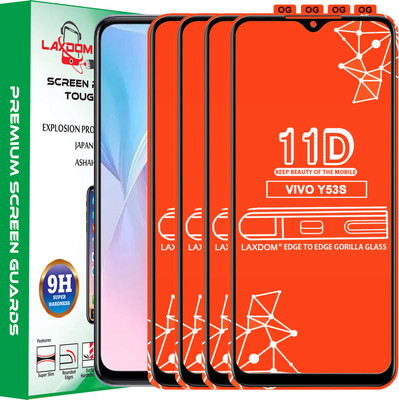 Laxdom Edge To Edge Tempered Glass for VIVO Y53S(Pack of 4)