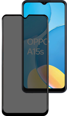 HUPSHY Edge To Edge Tempered Glass for OPPO A15S(Pack of 1)