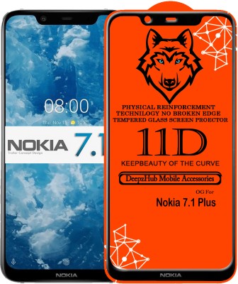 CRodible Edge To Edge Tempered Glass for Nokia 7.1 Plus(Pack of 1)