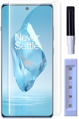OneTech Edge To Edge Tempered Glass for Oneplus 12 5G 9H Hardness, UV Screen Protector(Pack of 1)