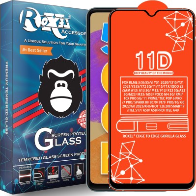 Roxel Edge To Edge Tempered Glass for FOR REALME 5, REALME 5I, REALME 5S, VIVO Y51 2020, VIVO Y31S, VIVO Y31 2021, VIVO Y53S, VIVO Y72 5G, VIVO T1, VIVO T1S, VIVO T1X, IQOO Z3, SAMSUNG A13, SAMSUNG A13 5G, SAMSUNG M13, SAMSUNG F13, SAMSUNG F23 5G, SAMSUNG A23 5G, SAMSUNG M23, SAMSUNG M33, SAMSUNG M5
