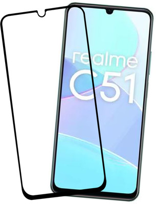 VAlight Edge To Edge Tempered Glass for realme C51, realme C53, Realme C51, Realme C53(Pack of 1)