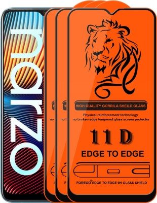 Forego Edge To Edge Tempered Glass for Realme Narzo 30A(Pack of 3)