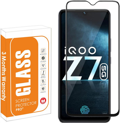 LIKEDESIGN Edge To Edge Tempered Glass for IQOO Z7 5G(Pack of 1)