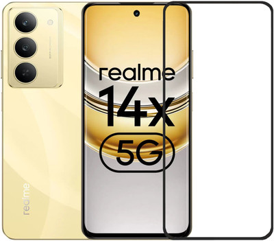 Flipkart SmartBuy Edge To Edge Tempered Glass for realme 14x 5G, Realme 14X 5G(Pack of 1)