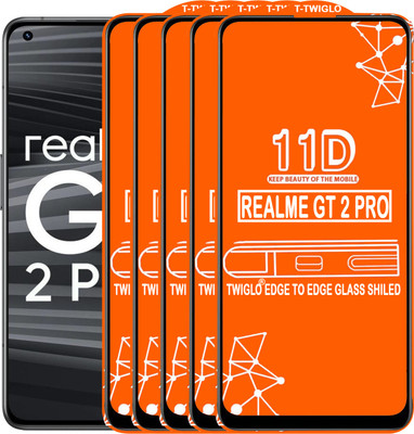 TWIGLO Edge To Edge Tempered Glass for REALME GT 2PRO(Pack of 5)
