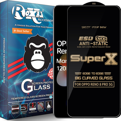 Roxel Edge To Edge Tempered Glass for OPPO RENO 8 PRO 5G(Pack of 1)