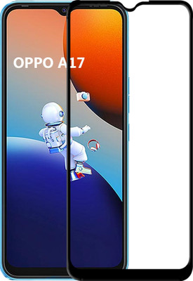 GLOBAL NOMAD Edge To Edge Tempered Glass for OPPO A17(Pack of 1)