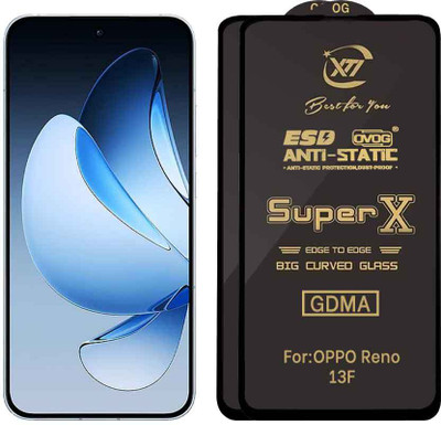 GDMA Edge To Edge Tempered Glass for OPPO RENO 13F(Pack of 2)