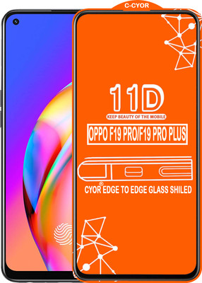 CYOR Edge To Edge Tempered Glass for OPPO F19 PRO PLUS 5G(Pack of 1)