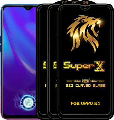 PFOAM Edge To Edge Tempered Glass for OPPO K1(Pack of 3)