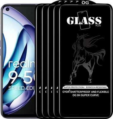CYOR Edge To Edge Tempered Glass for REALME 9 SE 5G(Pack of 5)