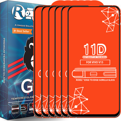 Roxel Edge To Edge Tempered Glass for Vivo V15(Pack of 6)