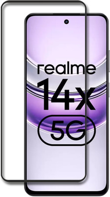 NKCASE Edge To Edge Tempered Glass for Realme 14x 5G(Pack of 1)