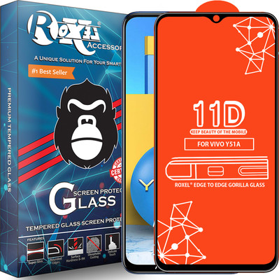 Roxel Edge To Edge Tempered Glass for Vivo Y51A(Pack of 1)