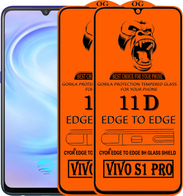 CYOR Edge To Edge Tempered Glass for VIVO S1 PRO(Pack of 2)