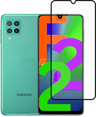 RCHJV Edge To Edge Tempered Glass for Samsung Galaxy F22(Pack of 1)