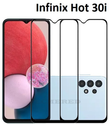 AARERED Edge To Edge Tempered Glass for Infinix HOT 30i, Infinix Hot 30i(Pack of 2)