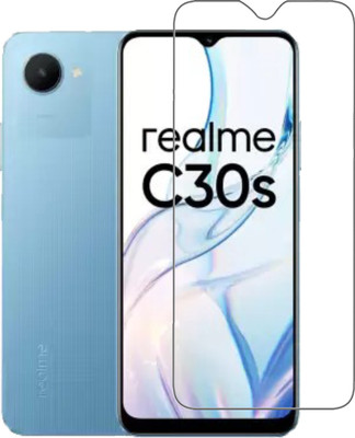 DSCASE Edge To Edge Tempered Glass for realme C30s(Pack of 1)