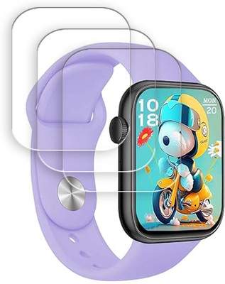 SOMTONE Edge To Edge Tempered Glass for Time Up Kids Smart Watch Fiteness Tracker for Boys & Girls SMARTWATCH SCREEN GUARD(Pack of 3)