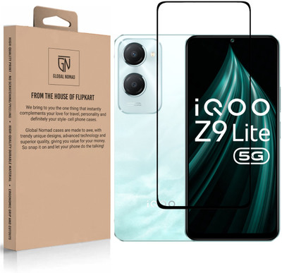 GLOBAL NOMAD Edge To Edge Tempered Glass for IQOO Z9 Lite 5G(Pack of 1)