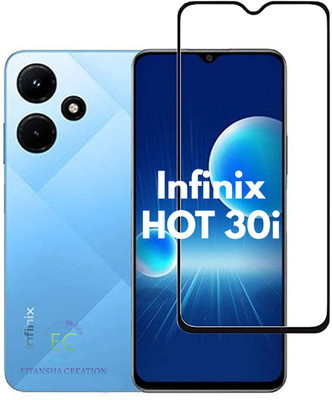 EITANSHA CREATION Edge To Edge Tempered Glass for Infinix HOT 30i, Infinix HOT 30i 4G(Pack of 1)