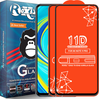 Roxel Edge To Edge Tempered Glass for Redmi Note 9 Pro(Pack of 2)