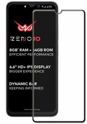 FwellT Edge To Edge Tempered Glass for Itel zeno 10 5G(Pack of 1)