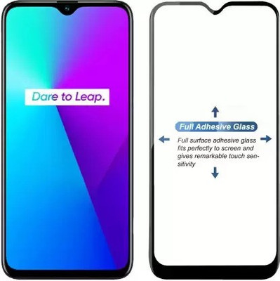 VISHZONE Edge To Edge Tempered Glass for Realme C25(Pack of 1)