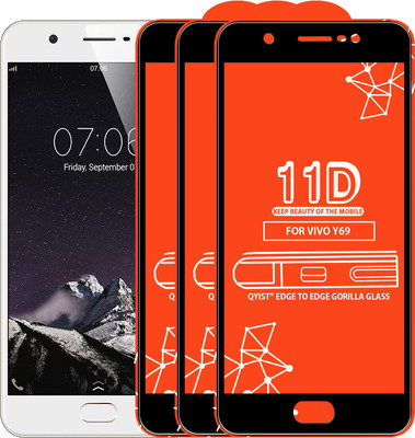 Qyist Edge To Edge Tempered Glass for VIVO Y69(Pack of 3)