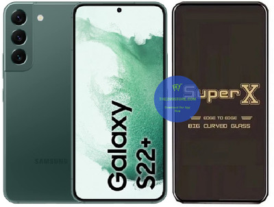 Blate Edge To Edge Tempered Glass for Samsung Galaxy S22 Plus 5G, Super X Edge Glass, Super X Tempered Glass, Super X Screen Protector(Pack of 1)