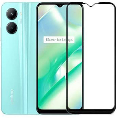 SM Styles Edge To Edge Tempered Glass for Realme C33 2023(Pack of 1)
