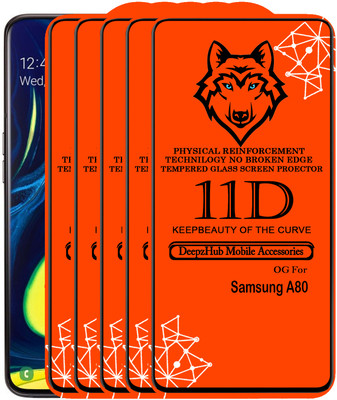 CRodible Edge To Edge Tempered Glass for Samsung Galaxy A80(Pack of 5)