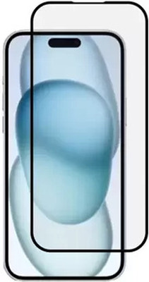 AV Edge To Edge Tempered Glass for Apple iPhone 15 Plus (Including Camera Protector)(Pack of 2)