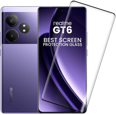 VAlight Edge To Edge Tempered Glass for REALME GT6 5G(Pack of 1)