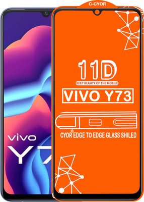 CYOR Edge To Edge Tempered Glass for VIVO Y73(Pack of 1)