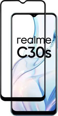 AKSHUD Edge To Edge Tempered Glass for realme C30s(Pack of 1)