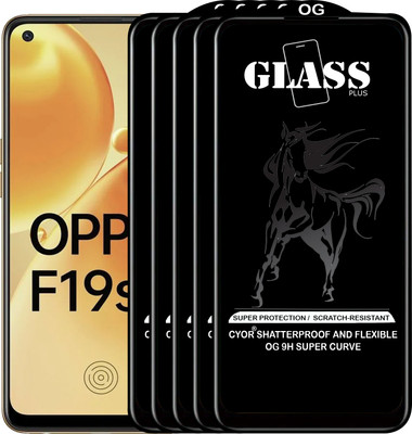 CYOR Edge To Edge Tempered Glass for OPPO F19S(Pack of 5)