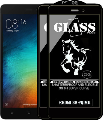 PFOAM Edge To Edge Tempered Glass for Mi Redmi 3S Prime(Pack of 2)