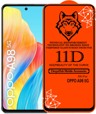 DeepzHub Edge To Edge Tempered Glass for OPPO A98 5G(Pack of 1)