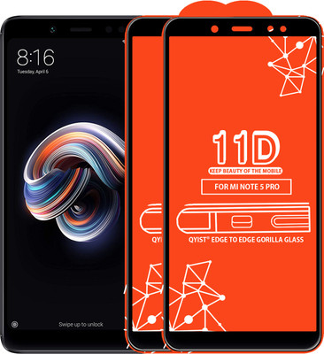 Qyist Edge To Edge Tempered Glass for Mi Redmi Note 5 Pro(Pack of 2)