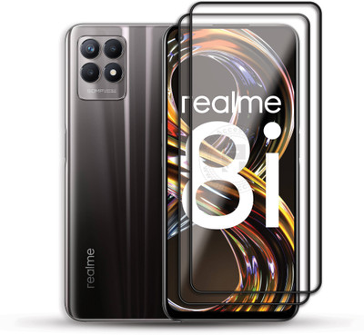 PROACCS Edge To Edge Tempered Glass for REALME 8I(Pack of 2)