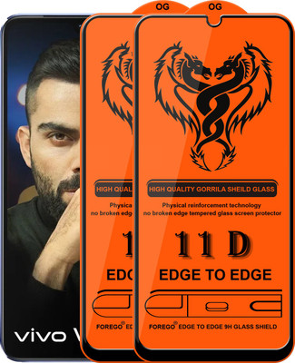 Forego Edge To Edge Tempered Glass for Vivo V21 5G(Pack of 2)