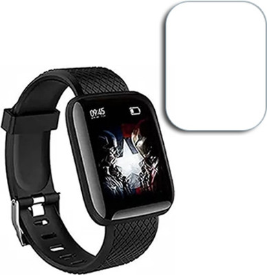 SOMTONE Edge To Edge Tempered Glass for D116 Plus Bluetooth Fitness Smart Watch Activity Tracker 2mm SCREEN GUARD(Pack of 1)
