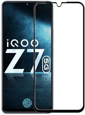 ChutPutMart Edge To Edge Tempered Glass for iqoo Z7 5G(Pack of 1)