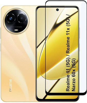 SuperX Edge To Edge Tempered Glass for Realme 11X(Pack of 1)