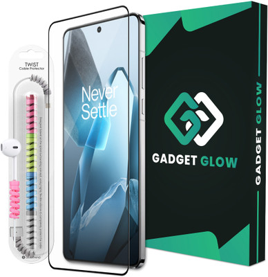 Gadget Glow Edge To Edge Tempered Glass for OnePlus 13S 5G, OnePlus 13s, OnePlus 13T 5G, OnePlus 13T, OG Tempered Glass with Cable Protector(Pack of 1)